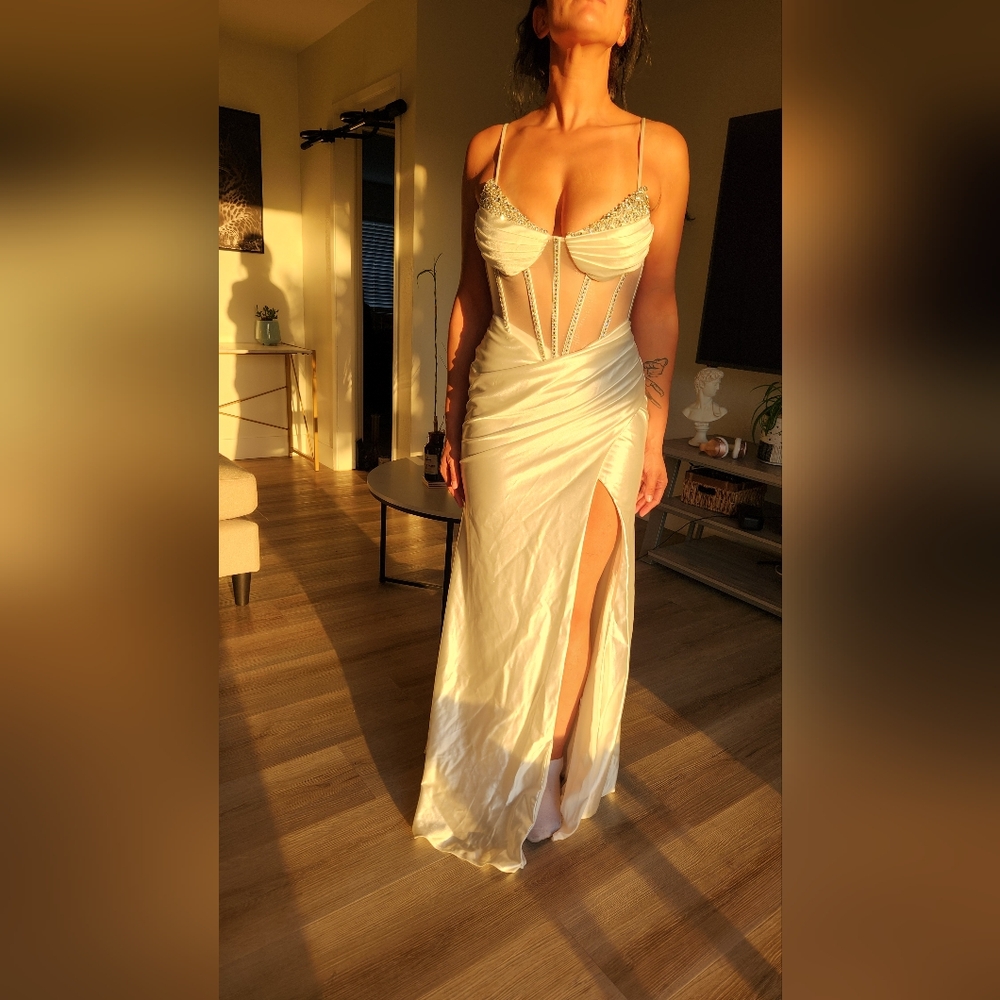 Dress for wedding reception, never worn, in great condition.